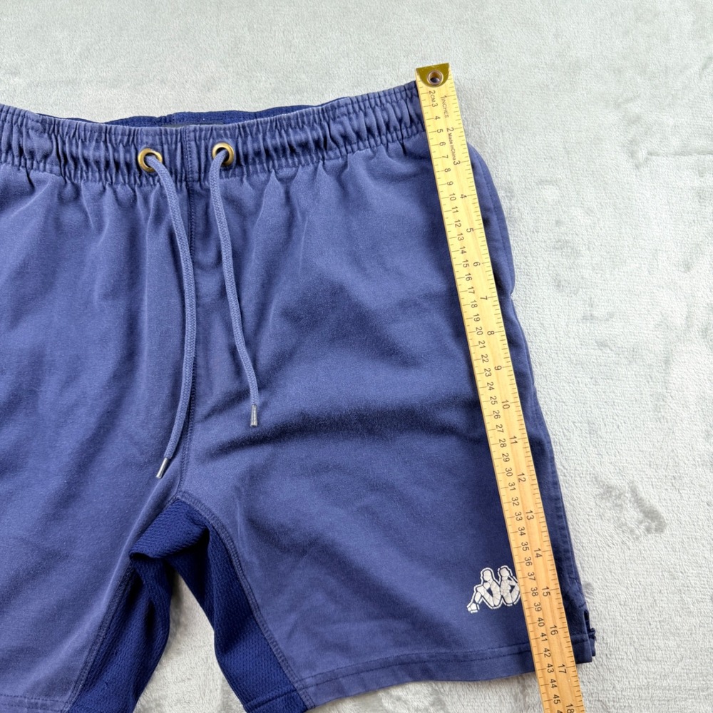 Kappa Women's Small Active Shorts Blue Mesh Trim Logo - Picture 5 of 13